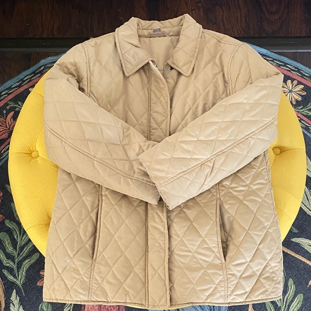 White Stag Quilted Beige Puffer Jacket